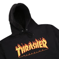 Image 2 of SUDADERA THRASHER FLAME YOUTH HOOD BLACK