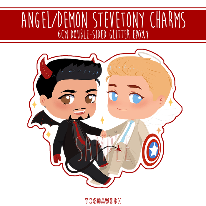 [Charm] Angel/Demon Stevetony Glitter Charm