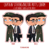 [Charm] Capt Stevens/Dr Potts Glitter Charms
