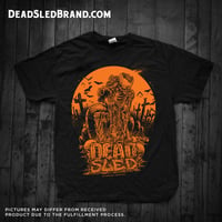 Image 1 of Dead Sled x GODMACHINE Graves & Gore T-Shirt (ORANGE)