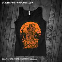 Image 1 of Dead Sled x GODMACHINE Graves & Gore Unisex Tank Top (ORANGE)