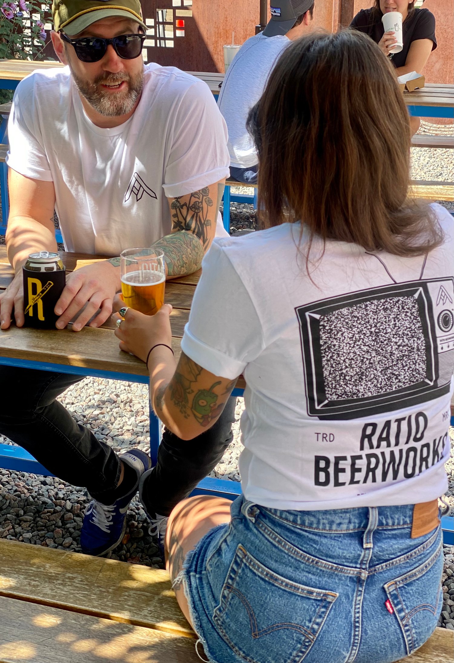 Image of Unisex White TV Tee 