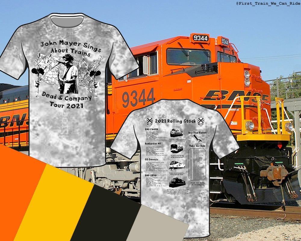 Image of John Mayer Sings About Trains Tye Dye (see product info for colors)