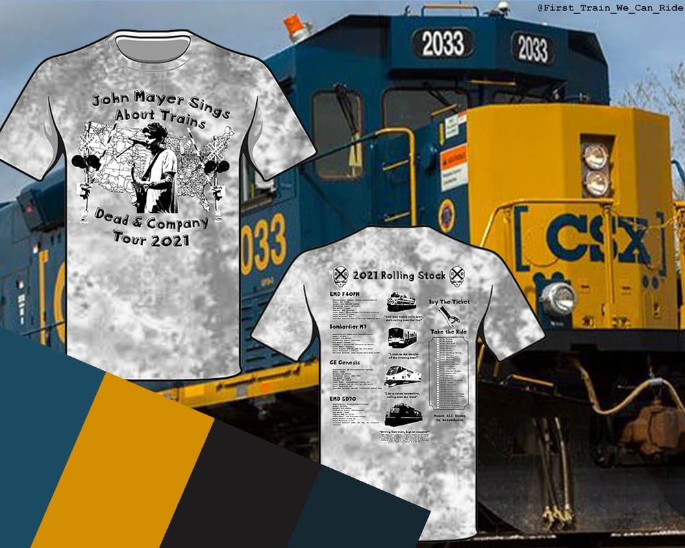 Image of John Mayer Sings About Trains Tye Dye (see product info for colors)