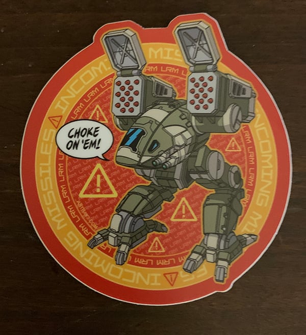 Image of 3"x 3" vinyl Catapult sticker!