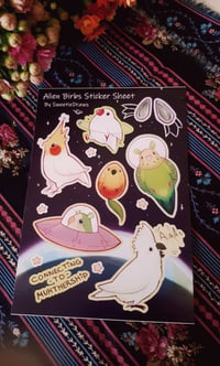 Image 2 of Alien Birbs Sticker Sheet