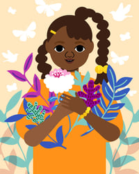 November Girl Art Print