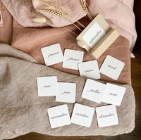 Image 2 of MINI CARTES jours de la semaine ou mois de l'année