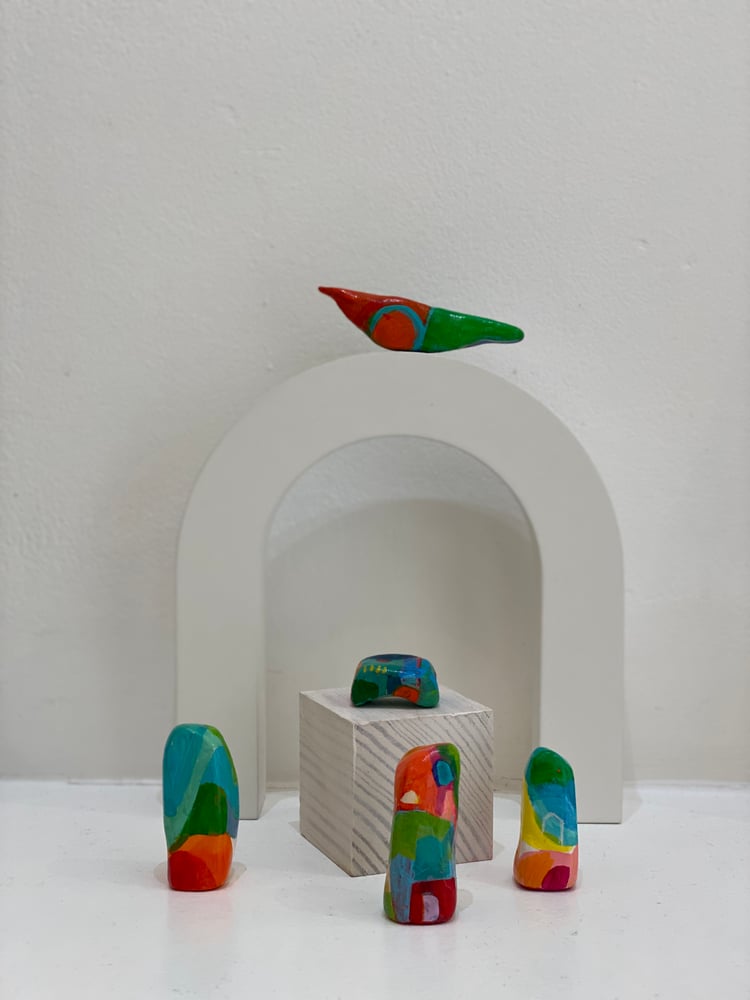 Image of Arch and Standing Stone Maquettes Assemblage