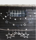 White Wooden Set of Stars 