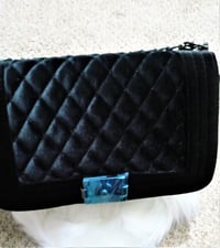 Image 2 of Black Soft Quilted Handbag