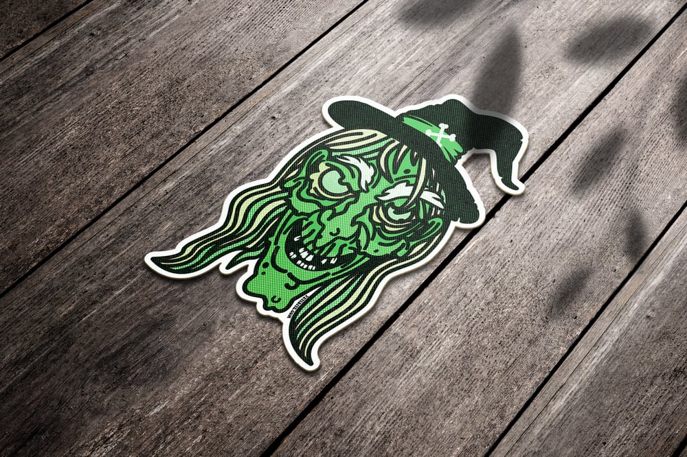 Witch Sativa Green Sticker