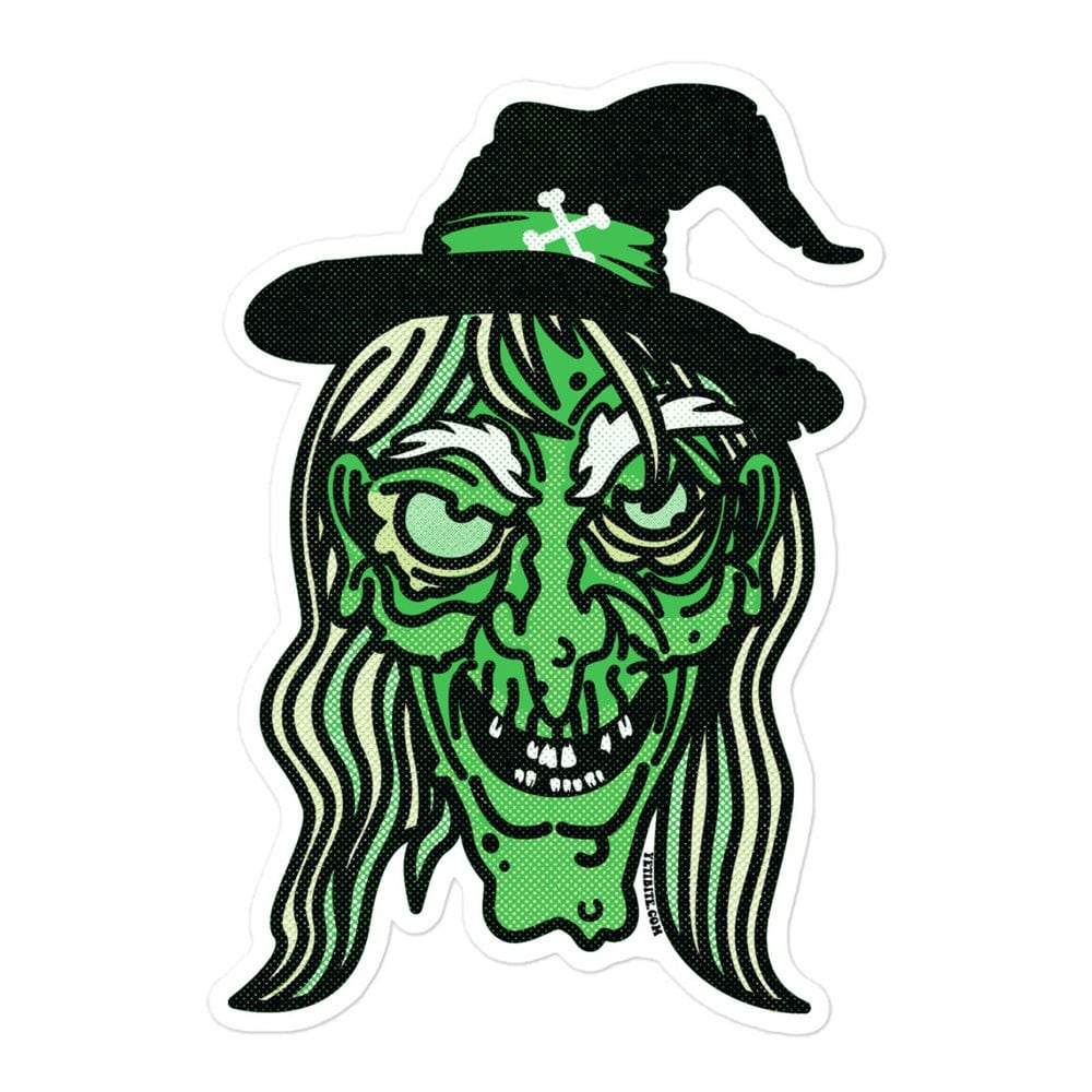 Witch Sativa Green Sticker