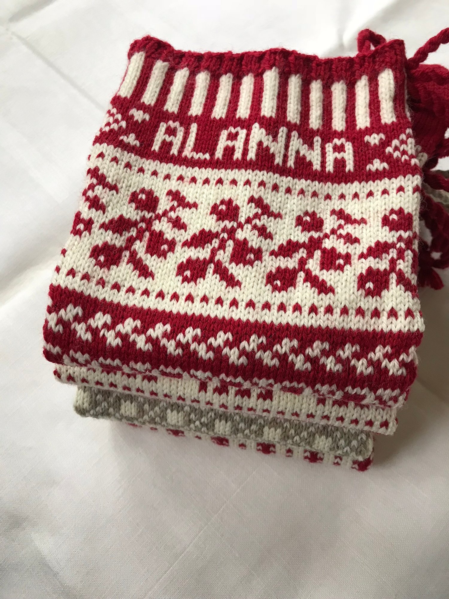 Image of Ligonberry Christmas Stocking (two color)