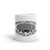 Mind Control Revolution White glossy mug - 2 sizes