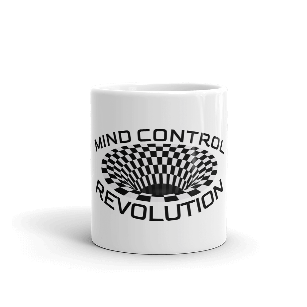 Mind Control Revolution White glossy mug - 2 sizes