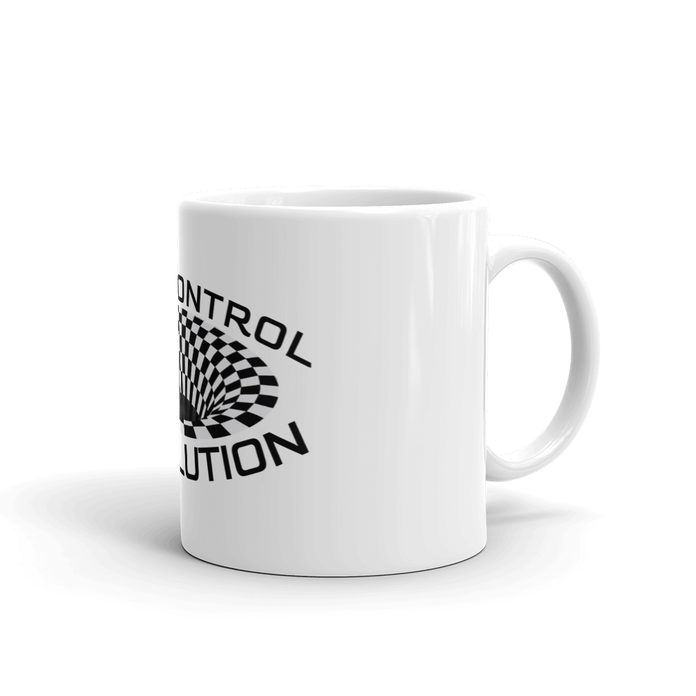 Mind Control Revolution White glossy mug - 2 sizes