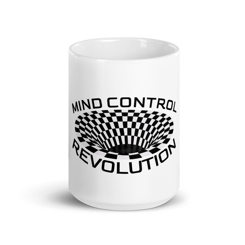 Mind Control Revolution White glossy mug - 2 sizes