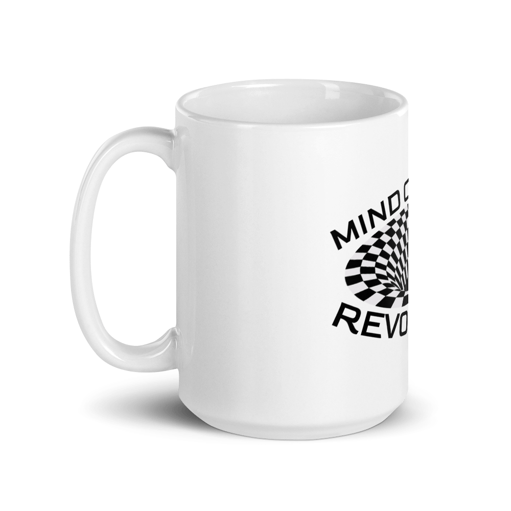 Mind Control Revolution White glossy mug - 2 sizes