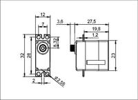 Image 3 of Bantam BE110WP Micro Servo 
