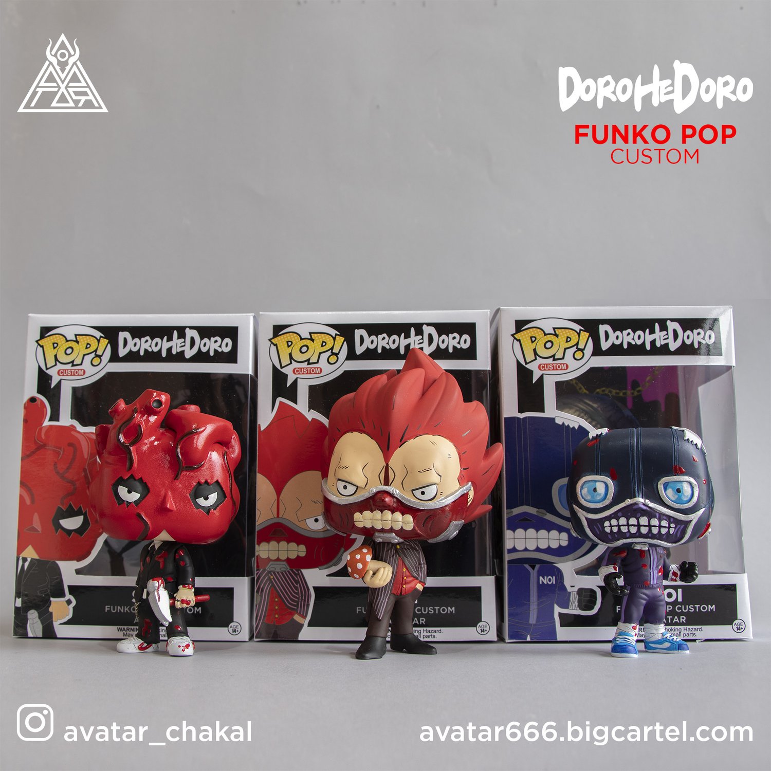 Image of DOROHEDORO SET funko pop custom 