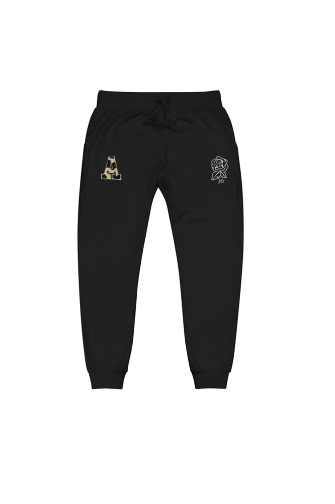 Image of “Camo A” Black Sweatpants
