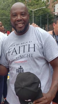 Image 3 of For We Walk By Faith Not By Sight - Grey Unisex T-Shirt