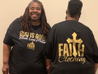 Image 3 of God Is Good Black Lives Matter - Black Unisex T-Shirt