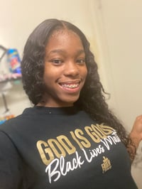 Image 5 of God Is Good Black Lives Matter - Black Unisex T-Shirt