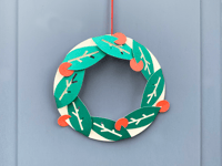 Image 2 of Christmas Wreath - Fold Out and Hang