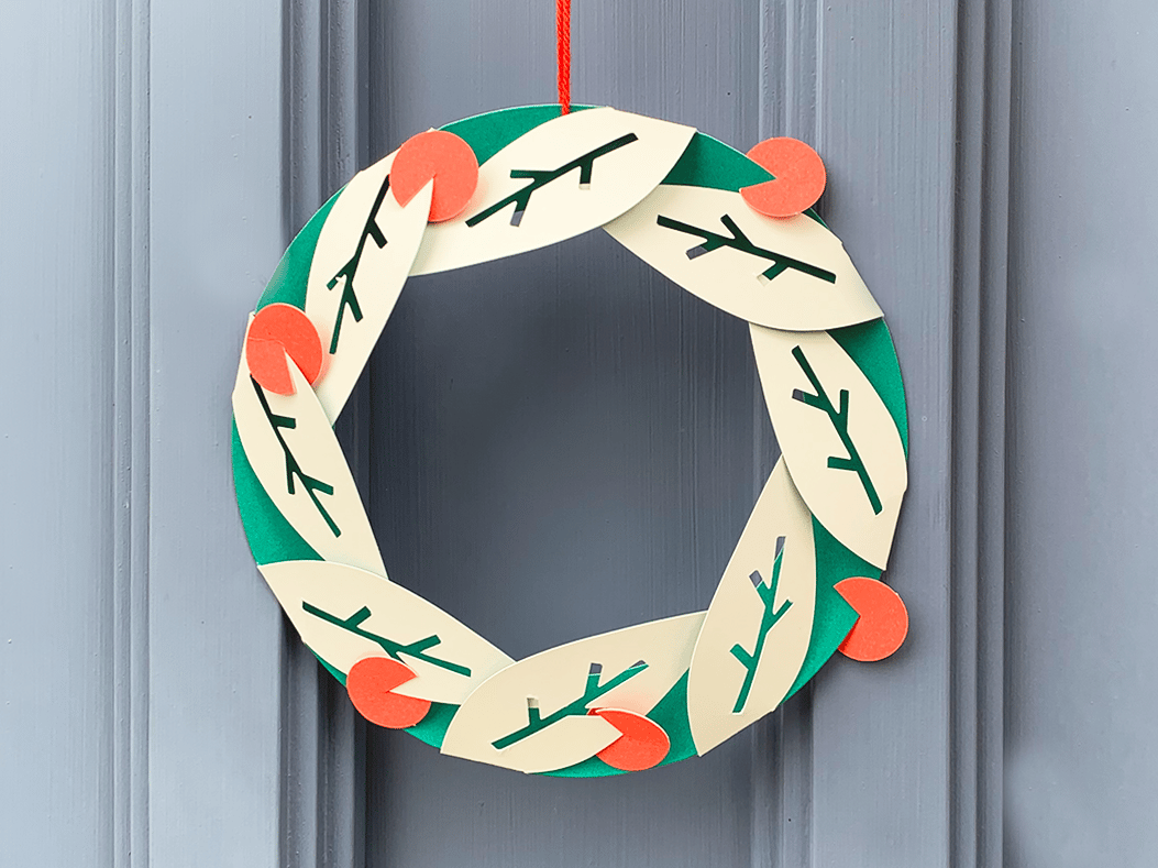 Image of Christmas Wreath - Fold Out and Hang