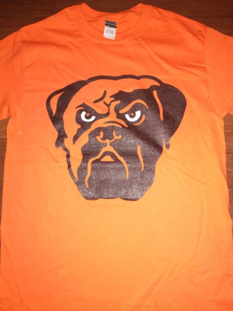 Official Cleveland Browns Dawg Logo Tee Shirt - Teebreat