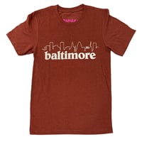 Baltimore Skyline Shirt (Heather Clay)