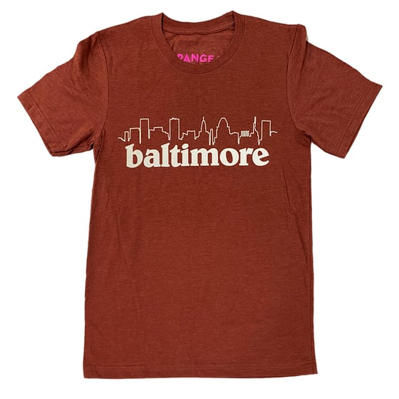 Image of Baltimore Skyline Shirt (Heather Clay) (free shipping)