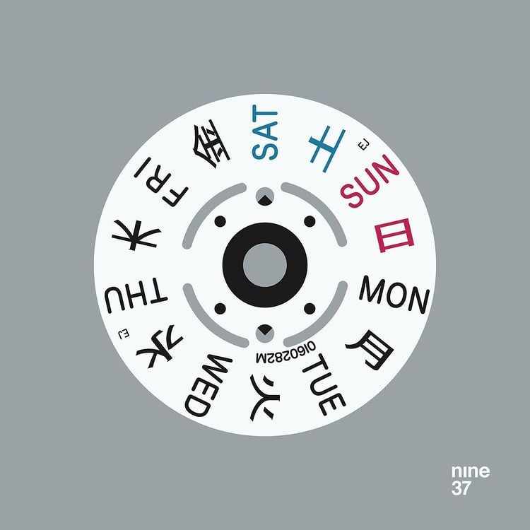 nine37 — Seiko Date Wheel (light)