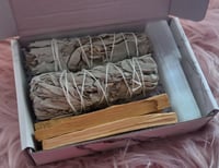 Image 1 of Smudge Kit With Selenite Wand