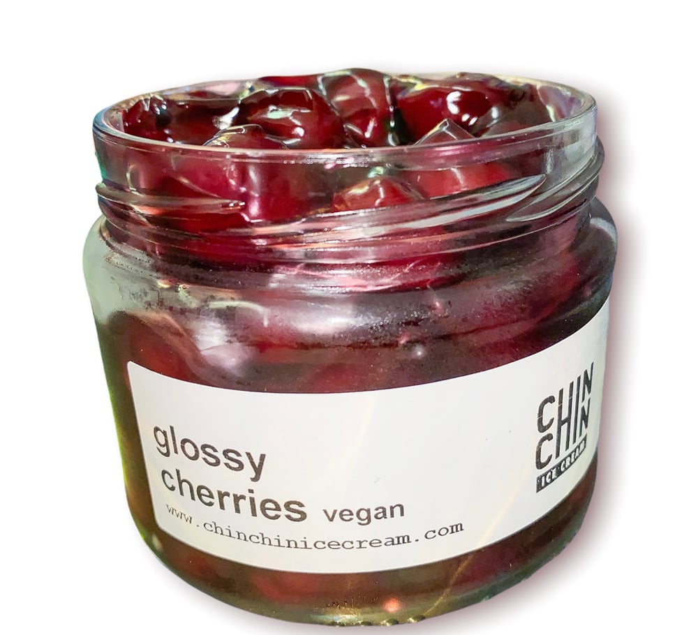 Glossy Cherries (cherry pie filling)