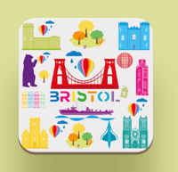 Image 1 of Bristol Landmarks Coaster