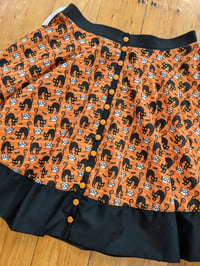 Image 2 of Boo! Halloween Print Circle Skirt- size medium (with pockets)
