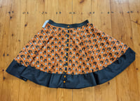 Image 1 of Boo! Halloween Print Circle Skirt- size medium (with pockets)