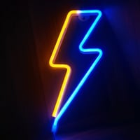 Image 2 of LED Light Lightning Bolt Design - Dual Colour