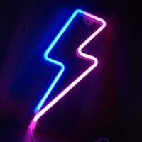 Image 1 of LED Light Lightning Bolt Design - Dual Colour