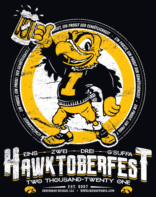 Image of Hawktoberfest 2021 Fleece Crew - Charcoal Heather