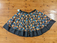 Image 1 of Wizard Hat Jack O Lantern Halloween Print Skirt (with pockets)