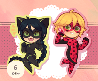 Image 1 of Kittynette and Adribug charms/Stickers