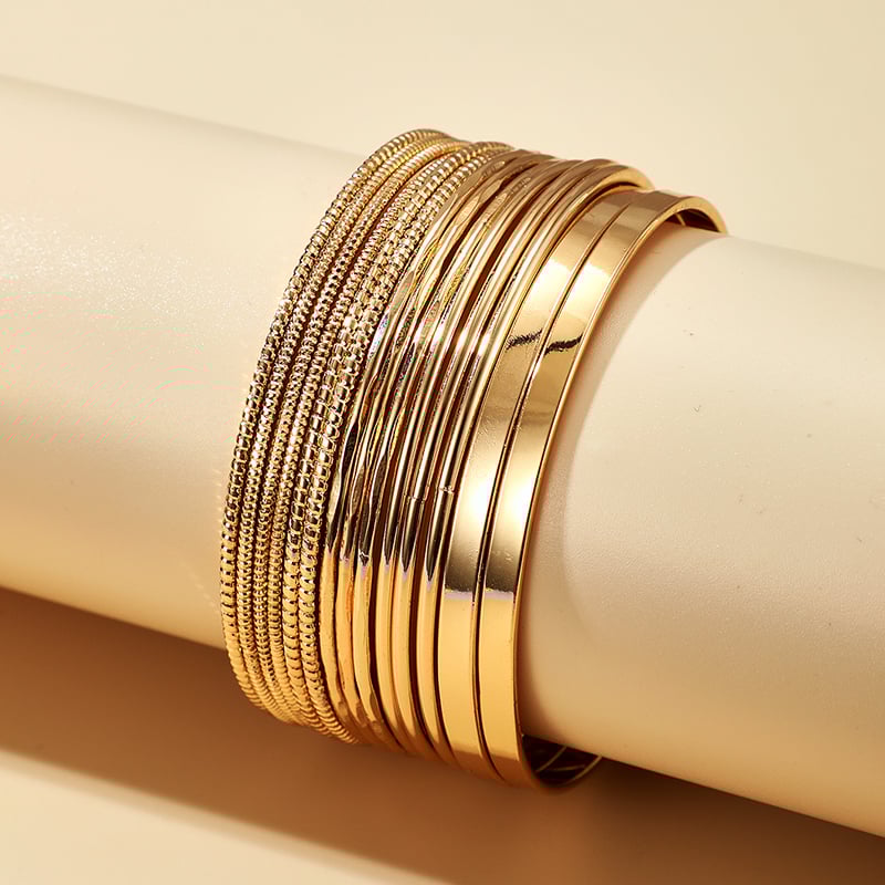 Image of Bamboo Bangle Bracelet Set