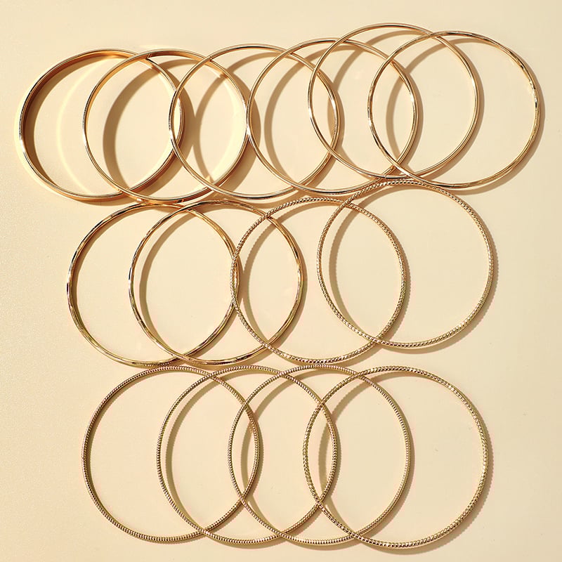 Image of Bamboo Bangle Bracelet Set