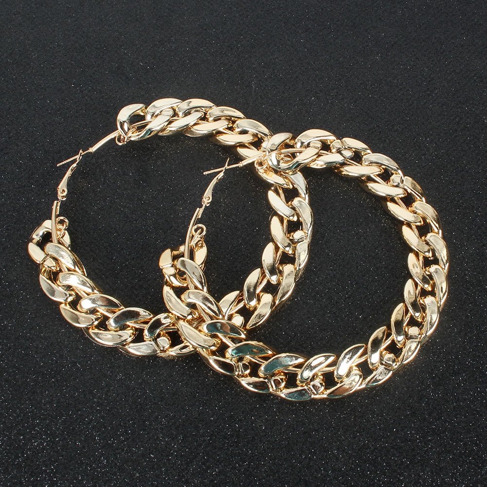 Image of Cuban Link Chain Earrings