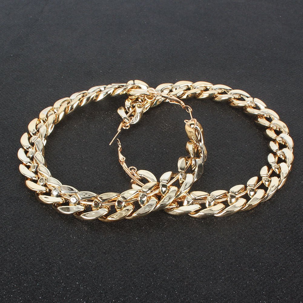 Image of Cuban Link Chain Earrings