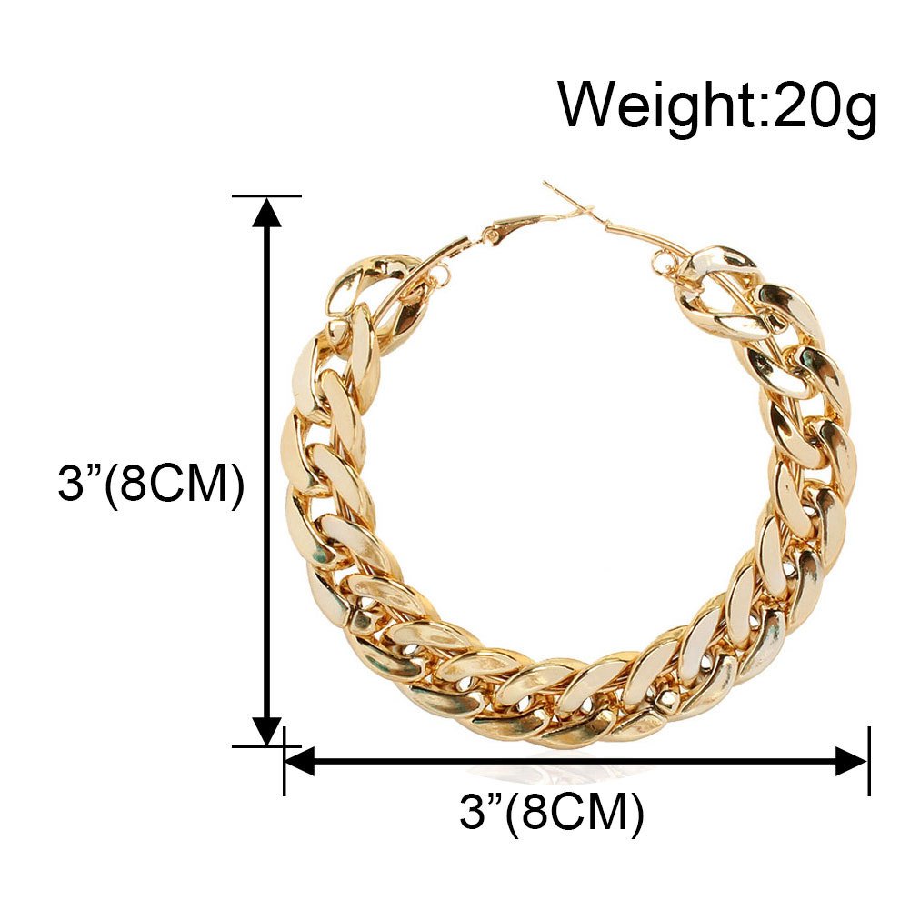 Image of Cuban Link Chain Earrings